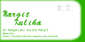 margit kuliha business card